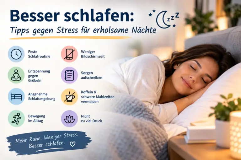 Besser schlafen: Tipps gegen Stress für erholsame Nächte